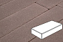 Плитка тротуарная Готика Profi, Картано Гранде, коричневый, частичный прокрас, с/ц, 300*200*60 мм