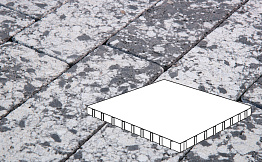 Плитка тротуарная Готика, Granite FINERRO, Плита, Диорит, 1000*1000*100 мм