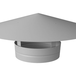 Дымник на трубу Grand Line круглый D 130 мм Satin RAL 9003