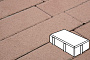 Плитка тротуарная Готика Profi, Брусчатка Б.2.П.6, коричневый, частичный прокрас, б/ц, 200*100*60 мм