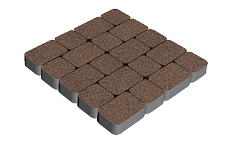 Плитка тротуарная SteinRus Инсбрук Альт Дуо, Antico, коричневый, толщина 60 мм