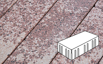 Плитка тротуарная Готика, Granite FINERRO, Скада без фаски, Сансет, 225*150*100 мм