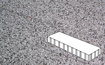 Плитка тротуарная Готика, Granite FINERRO, Плита, Белла Уайт, 500*125*100 мм