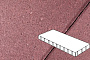 Плитка тротуарная Готика Profi, Плита, красный, частичный прокрас, с/ц, 800*400*80 мм