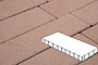 Плитка тротуарная Готика Profi, Плита, коричневый, частичный прокрас, б/ц, 1000*500*80 мм