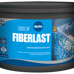 Гидроизоляционная мастика Kesto Fiberlast, 15 кг