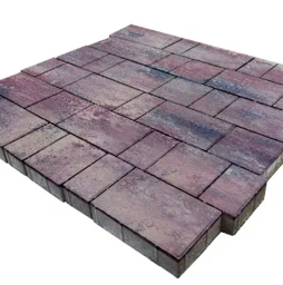 Плитка тротуарная SteinRus Bergamo А.6.Псм.4 гладкая, ColorMix Каратау, толщина 40 мм