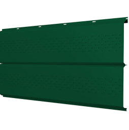 Софит Grand Line ЭкоБрус new c перфорацией 0,45 PE RAL 6005