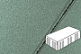 Плитка тротуарная Готика Profi, Скада без фаски, зеленый, частичный прокрас, б/ц, 225*150*100 мм