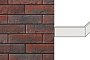 Угловой декоративный кирпич для навесных вентилируемых фасадов левый White Hills Лондон брик цвет F341-45