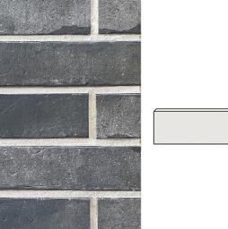 Клинкерная плитка угловая INTERBAU Brick Loft, INT 576 Anthrazit, 240*115*52*10 мм