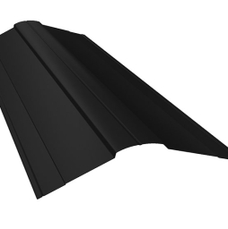 Планка конька фигурного 100*100 мм Grand Line Satin Matt RAL 9005, 2 м