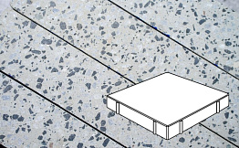Плитка тротуарная Готика, City Granite FINO, Квадрат, Грис Парга, 500*500*100 мм