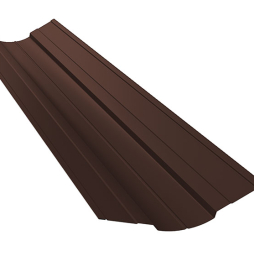 Планка ендовы верхней фигурной 70*70 мм Grand Line Satin Matt RAL 8017, 3 м