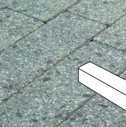 Плитка тротуарная Готика Granite FINERRO, Ригель Б.3.П.8, Порфир 360*80*80 мм