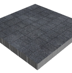 Плитка тротуарная SteinRus Новый город Рид В.8.Псм.8, Backwash, Неро, толщина 80 мм