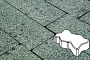 Плитка тротуарная Готика, City Granite FINO, Зигзаг/Волна, Порфир, 225*112,5*60 мм