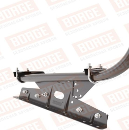 Кровельное ограждение Borge для фальцевой кровли оцинкованное RAL 8019, 300*120 см