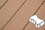 Плитка тротуарная Готика Profi, Катушка, оранжевый, частичный прокрас, б/ц, 200*165*80 мм
