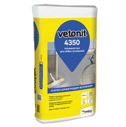 Наливной пол weber.vetonit 4350, серый, 25кг