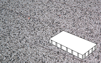 Плитка тротуарная Готика, City Granite FINERRO, Плита, Белла Уайт, 600*200*60 мм