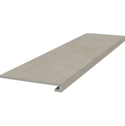 Ступень клееная фронтальная KERAMA MARAZZI Касабланка HP серый светлый обрезная, 1195*330*9 мм