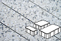 Плитка тротуарная Готика Granite FINERRO, Новый Город, Грис Парга 260/160/100*160*80 мм