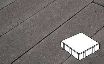 Плитка тротуарная Готика Profi, Квадрат, темно-серый, частичный прокрас, с/ц, 150*150*60 мм