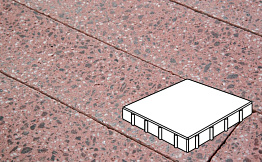 Плитка тротуарная Готика, Granite FINO, Квадрат, Ладожский, 400*400*80 мм