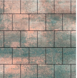 Плитка тротуарная SteinRus Valencia Б.3.К.8 гладкая, ColorMix Штайнрус, 300*300*80 мм