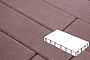 Плитка тротуарная Готика Profi, Плита, темно-коричневый, частичный прокрас, с/ц, 600*300*80 мм