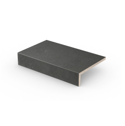 Клинкерная ступень прямой угол Stroeher Zoe 973 anthracite 294х175х52х10 мм