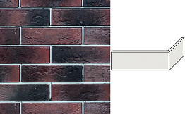 Угловой декоративный кирпич для навесных вентилируемых фасадов правый White Hills Норвич брик, цвет F371-45