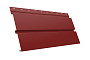 Софит металлический Grand Line Квадро брус без перфорации, сталь 0,5 мм Satin, RAL 3011 коричнево-красный