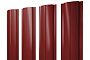Штакетник Полукруглый Slim 0,45 PE RAL 3011 коричнево-красный