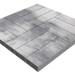 Плитка тротуарная SteinRus Гранада Б.7.П.8, гладкая, Монохром, 600*200*80 мм