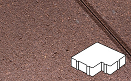 Плитка тротуарная Готика Profi, Калипсо, оранжевый, частичный прокрас, с/ц, 200*200*60 мм