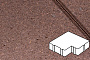 Плитка тротуарная Готика Profi, Калипсо, оранжевый, частичный прокрас, с/ц, 200*200*60 мм