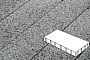 Плитка тротуарная Готика, Granite FINO, Плита без фаски, Белла Уайт, 600*200*100 мм