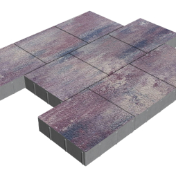 Плитка тротуарная SteinRus Валенсия Б.3.К.8, Native, Каратау, 300*300*80 мм