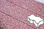 Плитка тротуарная Готика, City Granite FINO, Зигзаг/Волна, Емельяновский, 225*112,5*60 мм