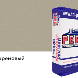 Цветной кладочный раствор Perel NL 5140 кремовый зимний, 50 кг