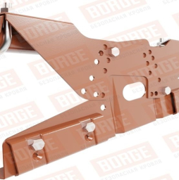 Кровельное ограждение Borge для фальцевой кровли оцинкованное RAL 8004, 300*120 см