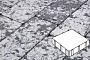 Плитка тротуарная Готика, Granite FINERRO, Квадрат, Диорит, 300*300*60 мм
