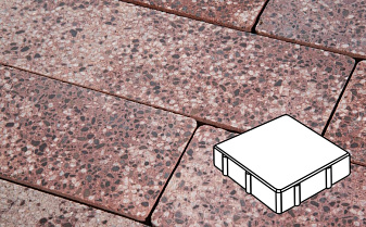 Плитка тротуарная Готика, Granite FINO, Квадрат, Сансет, 150*150*80 мм