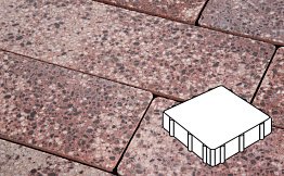 Плитка тротуарная Готика, Granite FINO, Квадрат, Сансет, 300*300*100 мм