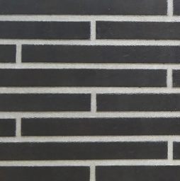 Клинкерная плитка под кирпич KERASTEP Long Brick 149 Black, 500*40*11 мм