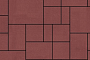 Плитка тротуарная SteinRus, Инсбрук Альпен Б.7.Псм.6, гладкая, винный, толщина 60 мм