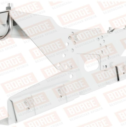 Кровельное ограждение Borge для фальцевой кровли оцинкованное RAL 9003, 300*60 см