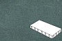 Плитка тротуарная Готика Profi, Плита без фаски, зеленый, частичный прокрас, с/ц, 600*200*100 мм